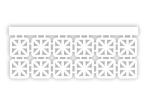 Ażur okienny Kwadraty z geometrycznym układem kwadratów do panelu i ekranu