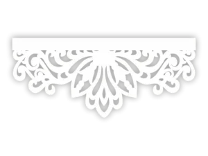 Dekoracyjny ażur okienny Orient z kwiatowym ornamentem do panelu i firany