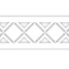 Geometryczna wstawka ażurowa z rombami i przecinającymi się liniami do panelu