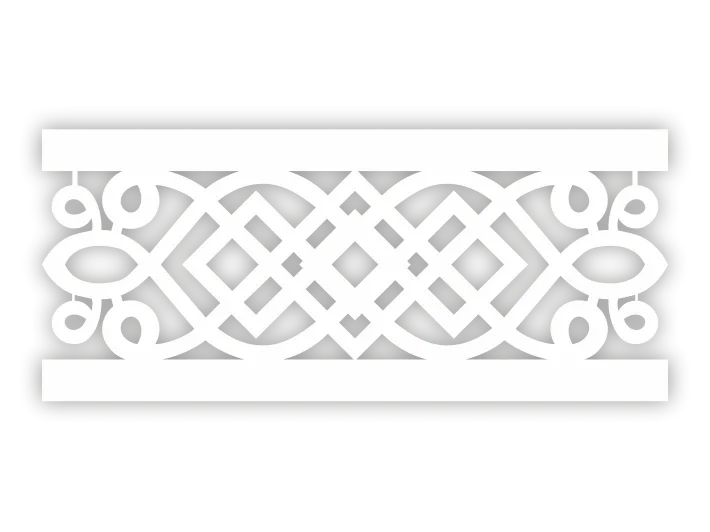 Wstawka ażurowa Góralska Parzenica do panelu z tradycyjnym ornamentem podhalańskim